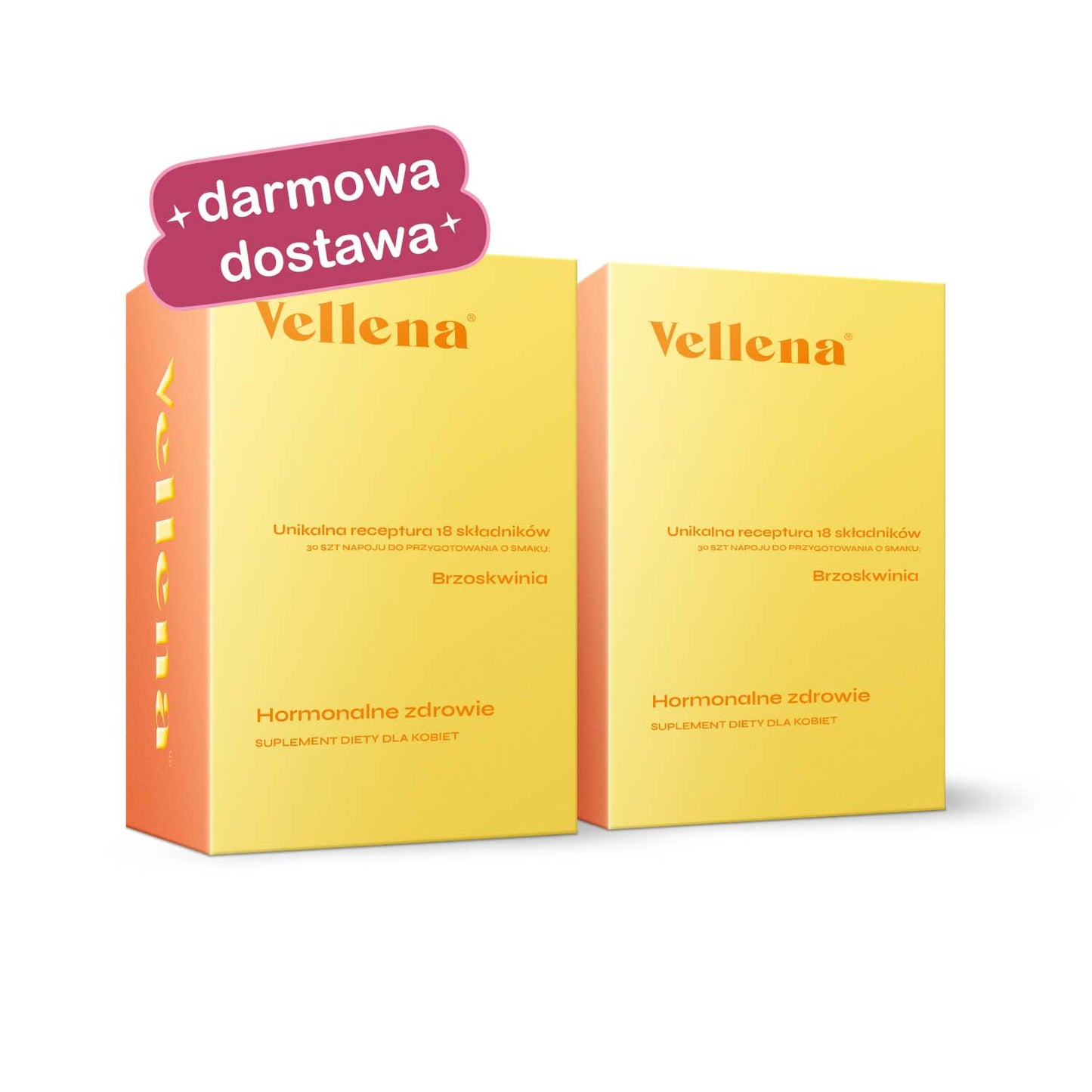 Zdrowie hormonalne | napój dla kobiet 2-PACK | Brzoskwinia