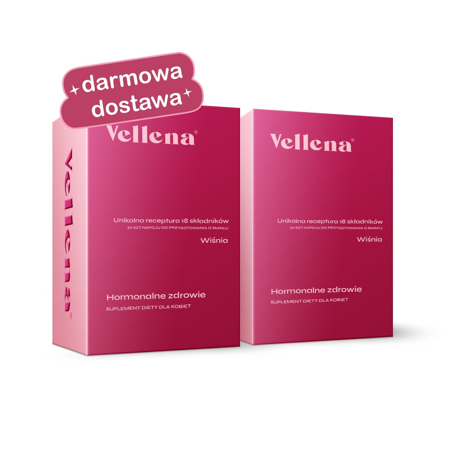 Zdrowie hormonalne | napój dla kobiet 2-PACK | Wiśnia