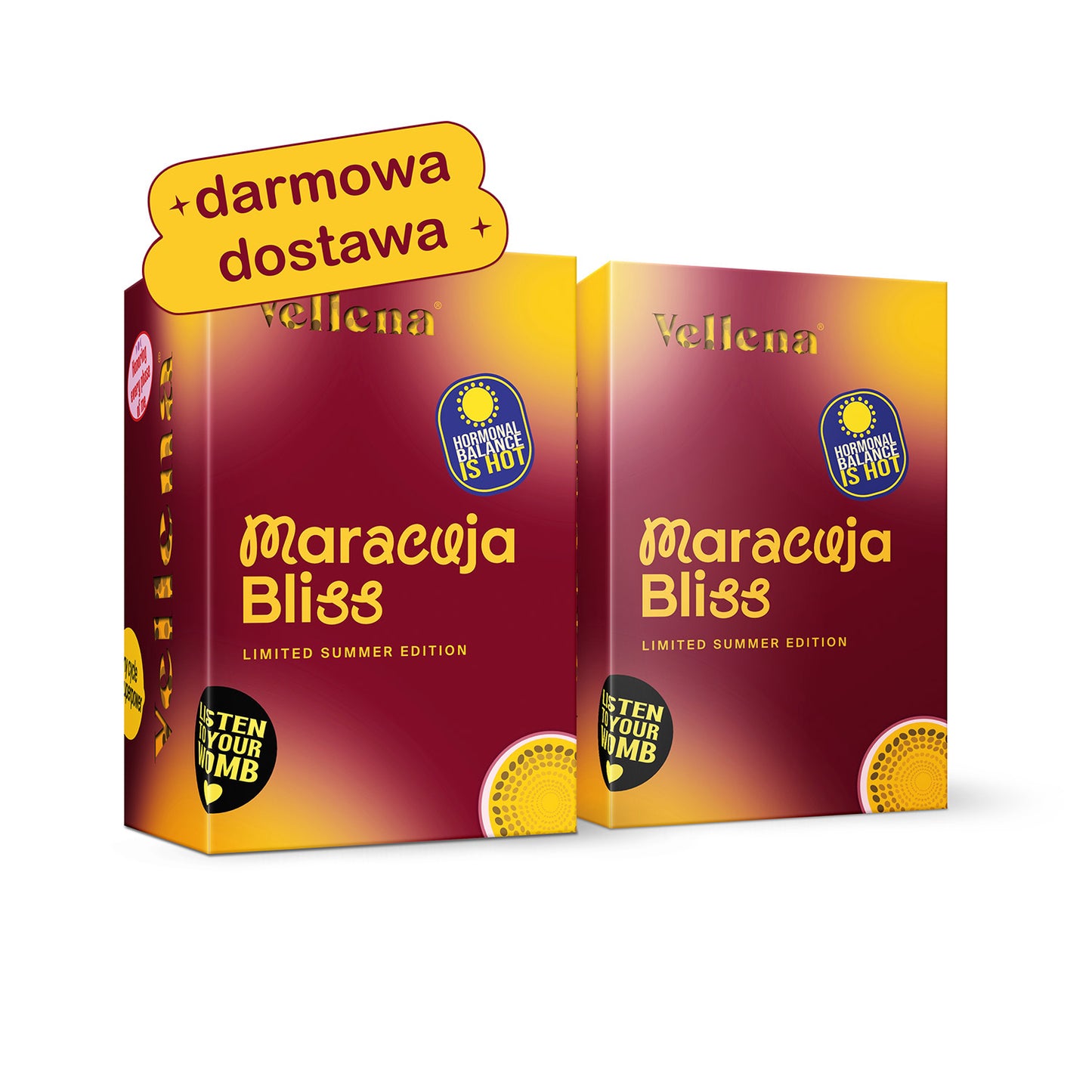 Kobiece zdrowie | Napój 2-PACK | Marakuja | Vellena