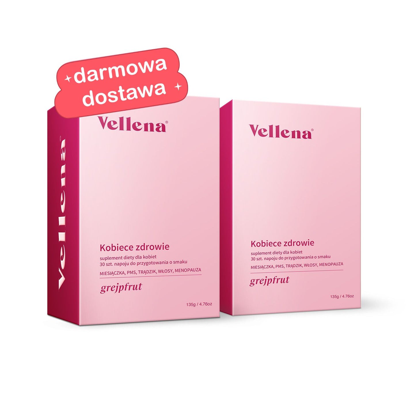 Kobiece zdrowie | Napój 2-PACK | Grejpfrut | Vellena