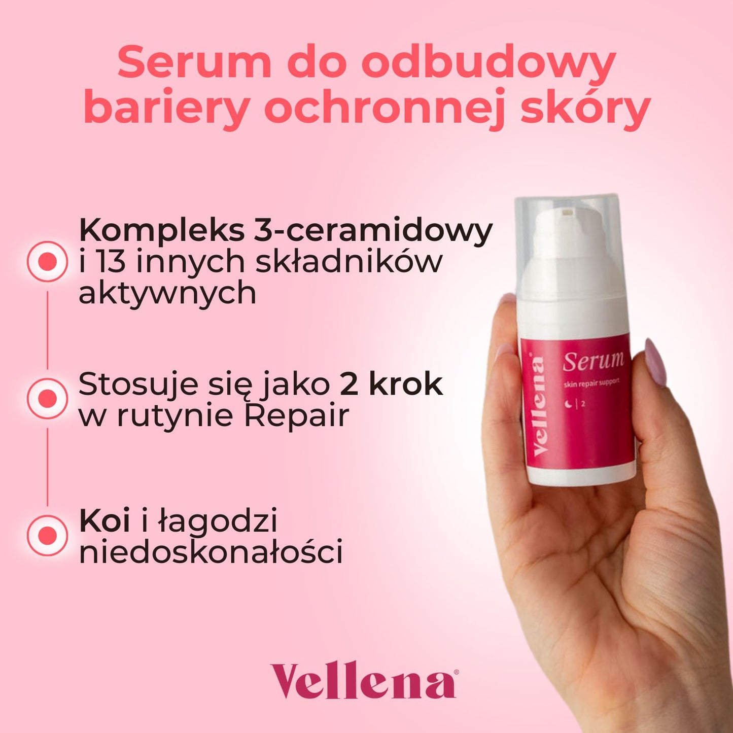 Serum do odbudowy bariery ochronnej skóry 30ml | Vellena