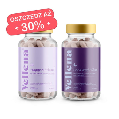 Zestaw promocyjny dla pełnego komfortu | Dobry nastrój + Spokojny sen | Vellena