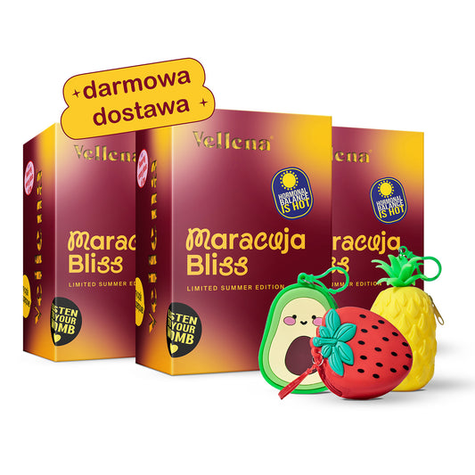 Kobiece zdrowie | Napój 3-PACK + breloczek GRATIS | Marakuja | Vellena