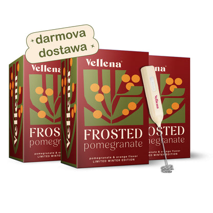 Kobiece zdrowie | Napój 3-PACK + mikser GRATIS | Granat & Pomarańcza | Vellena