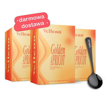 Kobiece zdrowie | Napój 3-PACK + łyżeczka GRATIS | Morela i Rokitnik | Vellena