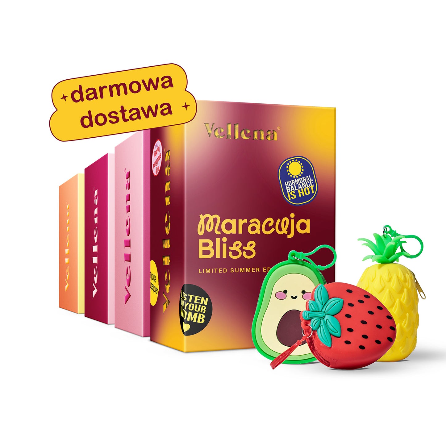 Letni 4-Mix smaków z prezentem | Napój dla kobiet | Vellena