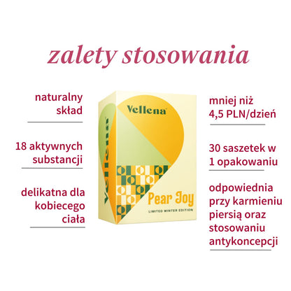 Zdrowie hormonalne | napój dla kobiet 2-PACK | Gruszka | Vellena