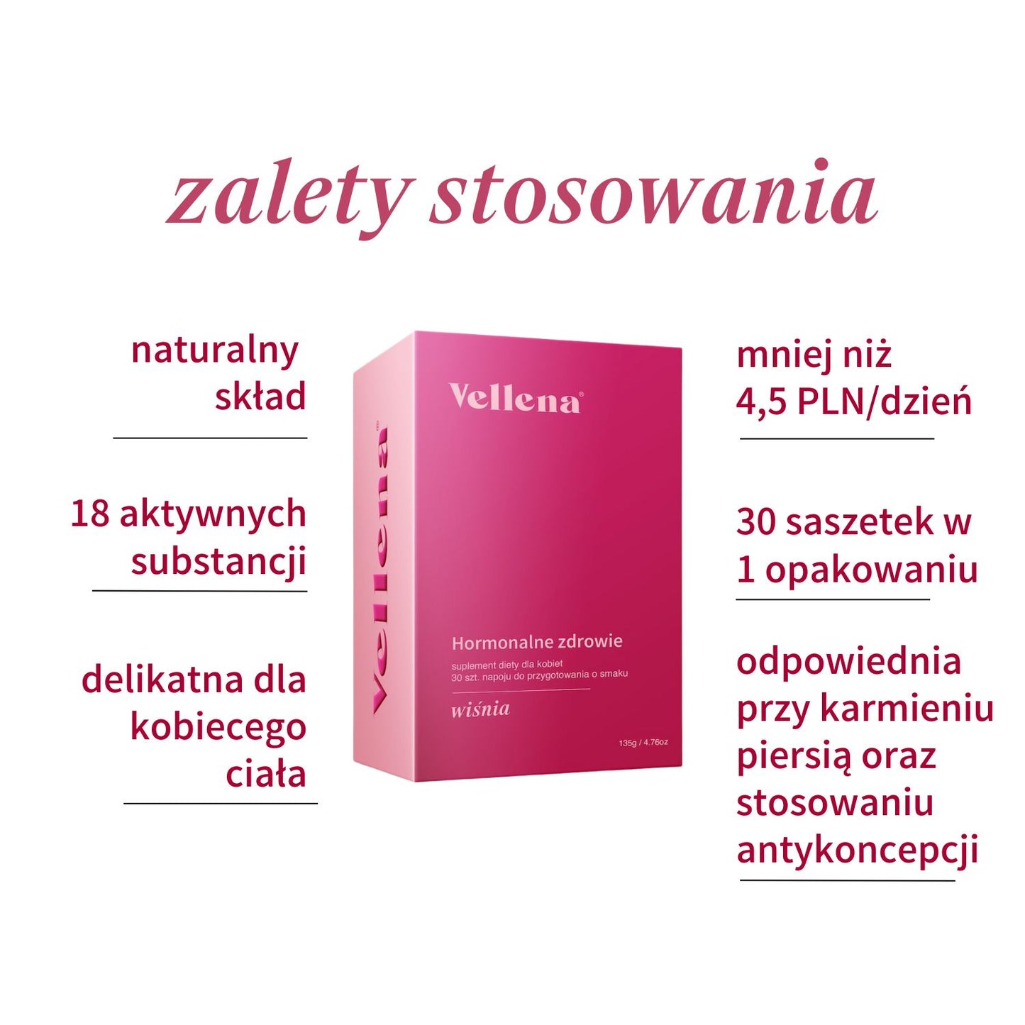 Zdrowie hormonalne | napój dla kobiet 2-PACK | Wiśnia