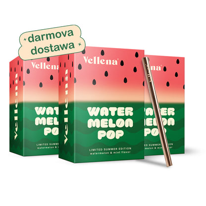 Kobiece zdrowie | Napój 3-PACK + słomka GRATIS | Arbuz & Mięta | Vellena