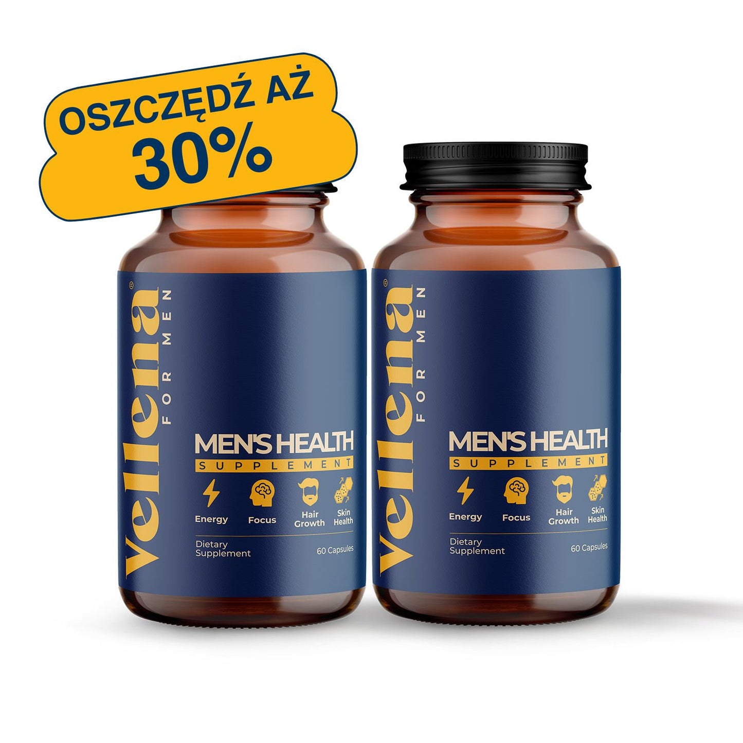Zestaw promocyjny dla męskiego zdrowia | Kapsułki | Vellena for Men