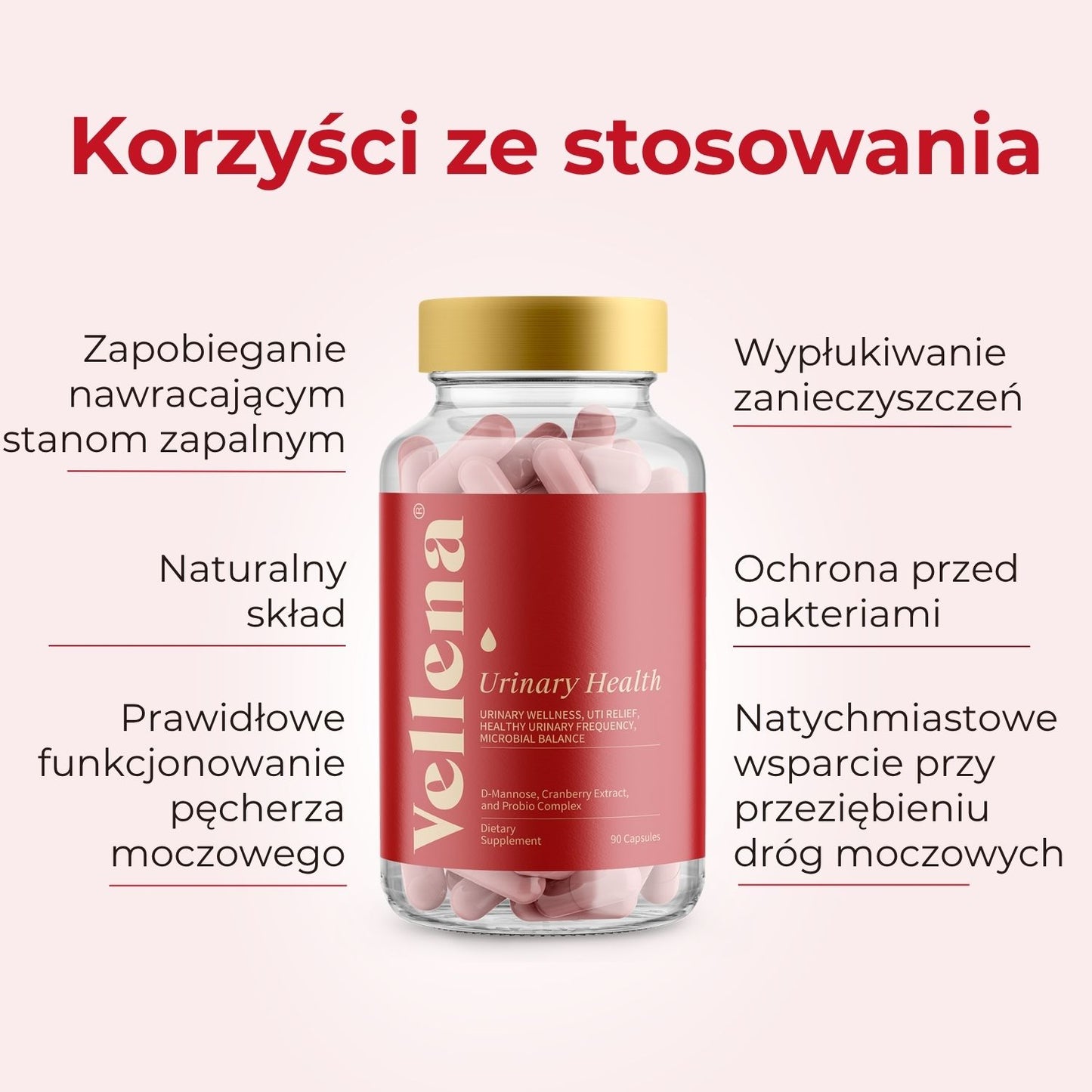 Zdrowie dróg moczowych | Kapsułki | Vellena